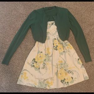 Strapless Floral Mini Dress